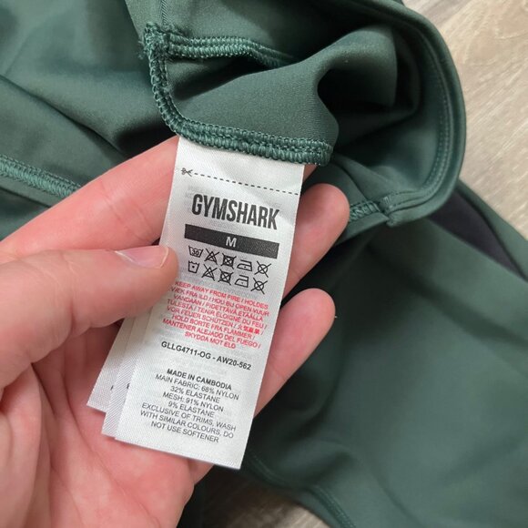 Gymshark Athletic Venture Leggings Obsidian Green NWT Women’s Size M - Picture 8 of 9